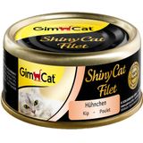 GimCat ShinyCat Kattenvoer 6 x 70 g - Kip