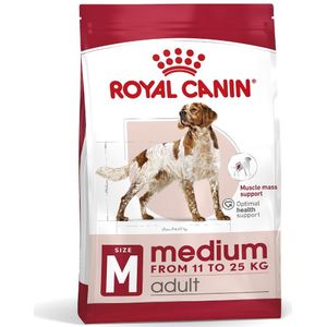 8 kg  1 kg Gratis / 15 kg  3 kg Gratis! Royal Canin Hondenvoer - Medium Adult (15 kg  3 kg gratis!)