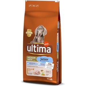 12kg Ultima Medium / Maxi Junior Kip Hondenvoer