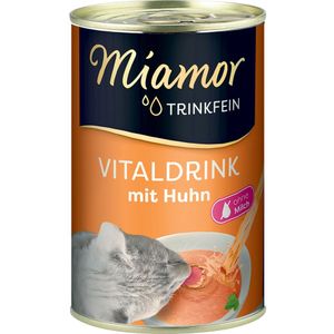 6x135ml Trinkfein Vitaliteitsdrank Kip Miamor Kattenvoer