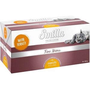 Smilla Fine Menu met Fijnproeversvulling 8 x 100 g -  Kalkoen Kipfilet Paprika