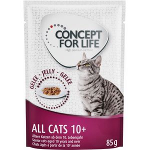 12x85g All Cats 10  in Gelei Concept for Life Kattenvoer