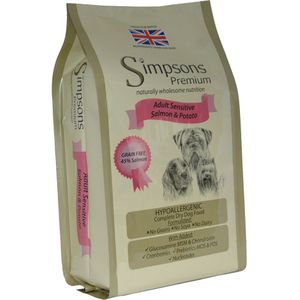 12kg Sensitive Adult Zalm & Aardappel Simpsons Premium Hondenvoer