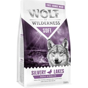 350g Mini ""Soft Silvery Lakes"" Scharrelkip & Eend Wolf of Wilderness Hondenvoer