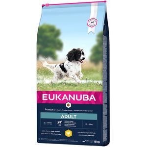 15kg Adult Medium Breed Kip Eukanuba Hondenvoer