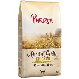 5,5 kg  1 kg gratis! 6,5 kg Purizon Kattenvoer Adult Kip met Vis - Ancient Grain