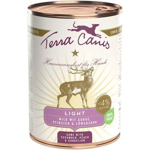 Terra Canis Light 6 x 400 g - Wild met Komkommer, Perzik & Paardenbloem