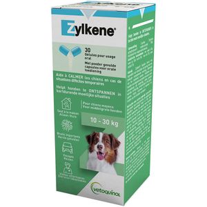 30 stuks (225 mg) - Zylkene Capsules voor Honden van 10 - 30 kg