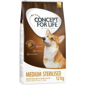 12kg Medium Sterilised Concept for Life Hondenvoer