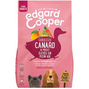 12kg Edgard & Cooper Puppy eend, kip graanvrij - Droog hondenvoer