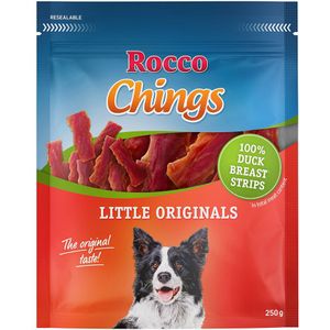 250g Chings - Eendenborst (in korte reepjes) Rocco hondensnack