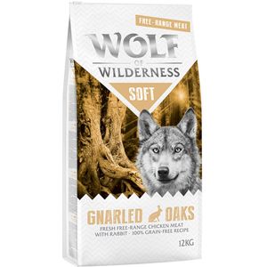 Wolf of Wilderness ""Soft - Gnarled Oaks"" - Scharrelkip & Konijn Hondenvoer - 12 kg