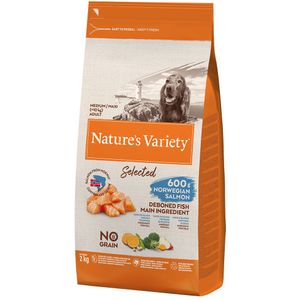 Nature's Variety Selected Medium Adult Noorse Zalm Hondenvoer -2 kg