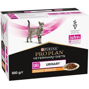 10x85g Purina Pro Plan Veterinary Diets Feline UR ST/OX - Urinary Chicken Cat Food Wet
