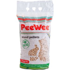 3kg/5L PeeWee Houtkorrels Kattenbakvulling Biologisch Afbreekbaar