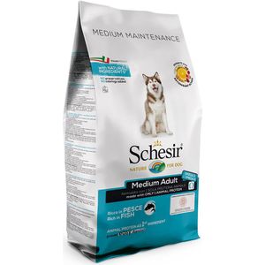 12 kg Schesir Dog Dry Medium/Large Maintenance Fish Droog Hondenvoer