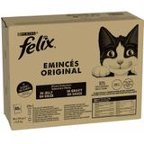 Voordeelpakket: 80x85g Felix Classic Pouches Vis & Vlees Mix nat kattenvoer