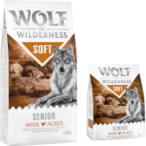14kg Senior Wide Acres met Kip Wolf of Wilderness Hondenvoer