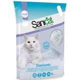 5L Diamonds Sanicat Kattenbakvulling Silicagel