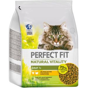 2,4kg Natural Vitality Kip & Kalkoen Perfect Fit Kattenvoer