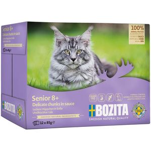 12x 85g Bozita Morsels in Sauce Senior Veel Kip Nat Kattenvoer