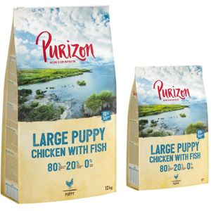 12 kg  Purizon Droogvoer 14 kg - Puppy Large Kip & Vis (12 kg  2 kg)