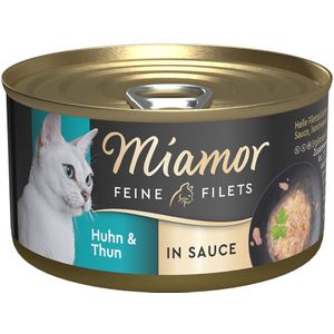24x85g Miamor Fine Filets in Saus Kip & Tonijn nat kattenvoer