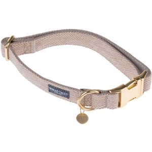 Nomad Tales Calma Halsband, sand - Maat S: 30 - 46 cm Halsomvang, B 15 mm