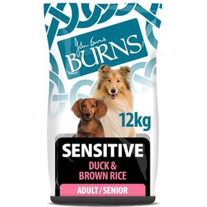 12kg Adult Sensitive  Eend & Bruine Rijst Burns Hondenvoer