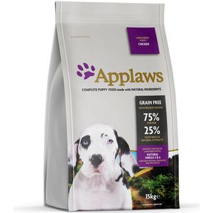 15kg Applaws Puppy Kip droogvoer voor grote rassen