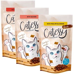 Gemengd proefpakket Catessy Knabbel-Snack 3 x 65 g - met 3 verschillende soorten
