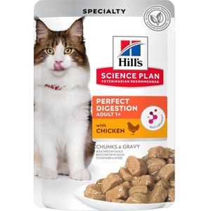 Hill's Science Plan Adult Perfect Digestion met Kip Kattenvoer - 12 x 85 g