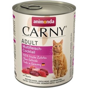 6x800g Adult Multi-Vleescocktail Animonda Carny Kattenvoer
