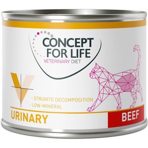 6x200 g Urinary Beef Concept for Life Veterinary Diet Kattenvoer nat