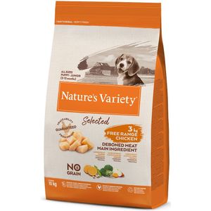 Nature's Variety Selected Junior Scharrelkip Hondenvoer - 10 kg