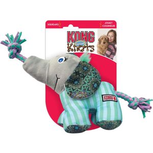 KONG Knopen Carnival Elephant M: L9xB17xH13cm Hondenspeelgoed