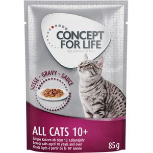 12x85g All Cats 10  in Saus Concept for Life Kattenvoer