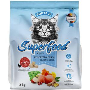 Porta 21 Superfood Menu 1 met Kip & Eend Kattenvoer - 2 kg