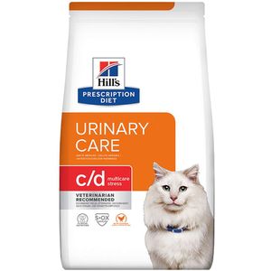 8kg C/D Urinary Stress met Kip Hill's Prescription Diet Kattenvoer