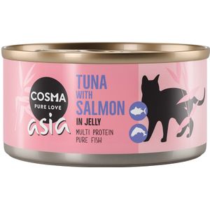Cosma Thai / Asia in Gelei Kattenvoer 6 x 170 g Tonijn met Zalm