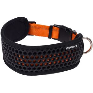 Icepeak Pet®Comb halsband, oranje maat M: 30 - 50 cm halsomvang, 55 mm breed hond