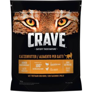 Crave Kat Droogvoer Adult met Kalkoen & Kip Kattenvoer - 750 g