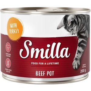 Smilla Rundvlees 6 x 200g Kattenvoer - Rund met Kalkoen