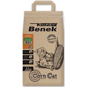 7 l (ca. 4,4 kg) Super Benek Corn Cat Vers Gras - Kattenbakvulling
