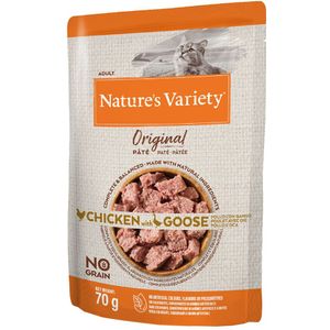 Nature's Variety Original Paté No Grain 12 x 70 g Kattenvoer - Kip en Gans 12 x 70 g