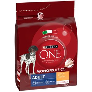 2,5kg Purina ONE Mono-Proteïne Kip Hondenvoer Droog