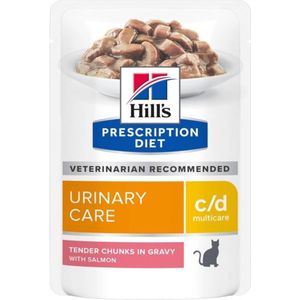12x85g Feline C/D Multicare met Zalm Hill's Prescription Diet Kattenvoer
