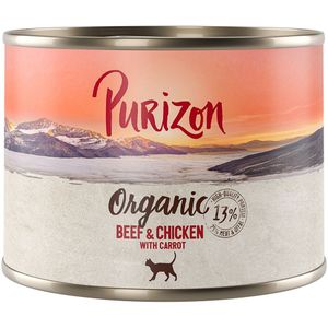 6 x 200 g / 400 g Purizon Adult voor een probeerprijs! - Organic: Rundvlees en kip met wortel (6 x 200 g)