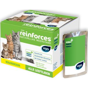 30x30ml Viyo Versterkt Prebiotische Drank voor Katten