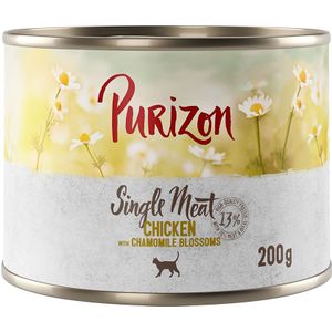 6 x 200 g / 400 g Purizon Adult voor een probeerprijs! - Single Meat: Kip met kamillebloemen (6 x 200 g)